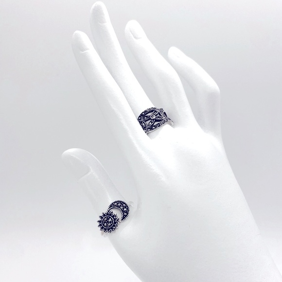 925 Sterling Silver Ring ⛓ - Picture 8 of 10